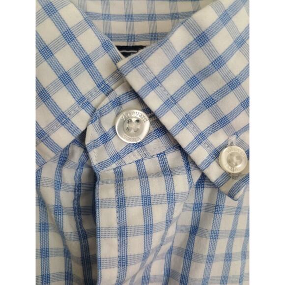 Vineyard Vines Shirt Men's 2X Blue White Check Classic Fit Murray Button Down - Picture 4 of 11
